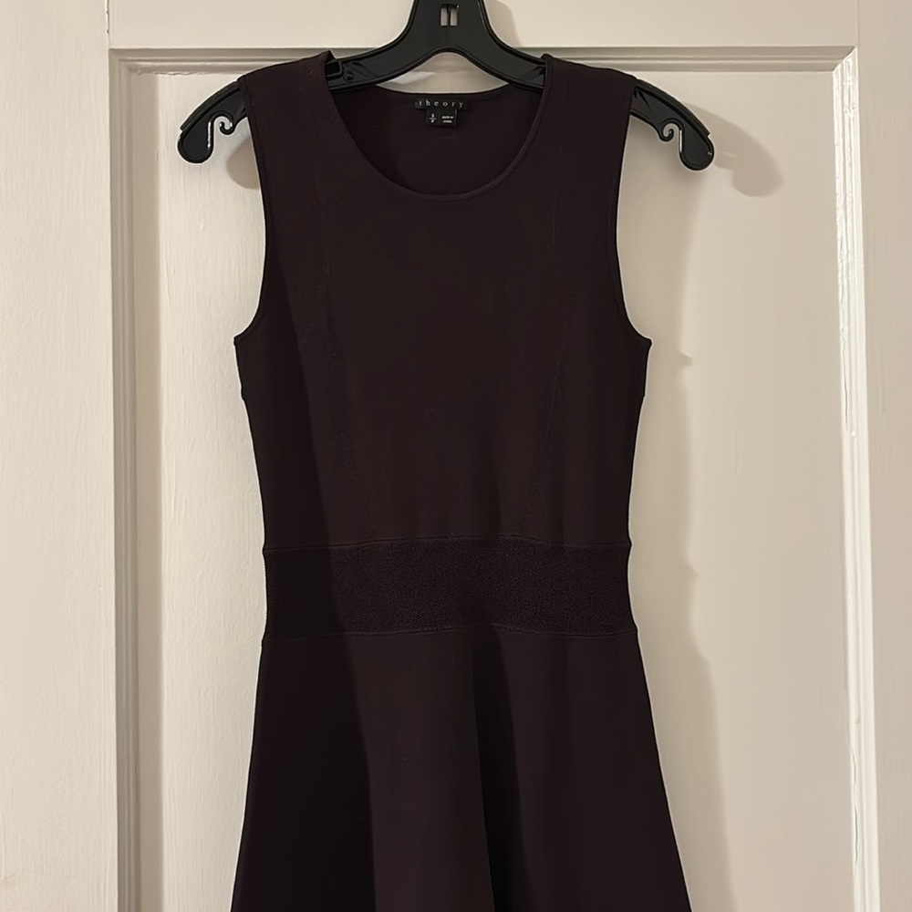 Theory P/S aubergine a-line dress.
